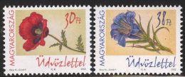 HUNGARY 2002 FLORA Plants FLOWERS - Fine Set MNH - Ongebruikt