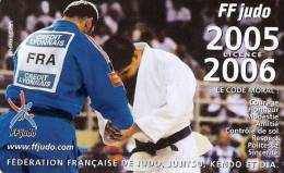 Carte Licence De Judo De La FFJDA Vierge 2005 - Kampfsport