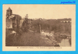 LUSIGNAN (Vienne) VUE GÉNÉRALE ET L´USINE DE VAUCHIRON. - 1931 - - Lusignan