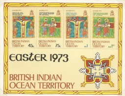 British Indian Ocean Territory 1973 Easter Miniature Sheet MNH - Brits Indische Oceaanterritorium