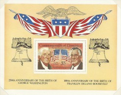 Dominica 1982 250th Anniversary Birth George Washington Souvenir Sheet MNH - Dominique (1978-...)