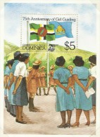 Dominica 1985 Girl Guides 75th Anniversary Souvenir Sheet MNH - Dominique (1978-...)