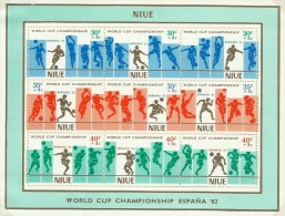 Niue 1982 World Cup Championship Espana 82 Souvenir Sheet MNH - Niue