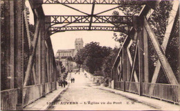 AUVERS - L'Eglise Vue Du Pont - Auvers Sur Oise