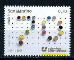 2014 - SAN MARINO - SAINT-MARIN - Made In San Marino: 70° Anniversario Della Fond. Del Colorif  -   NH - (**) - New Mint - Unused Stamps