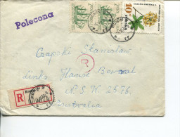 (PF 560) Poland To Australia Registered Cover - 1970 - Cartas & Documentos