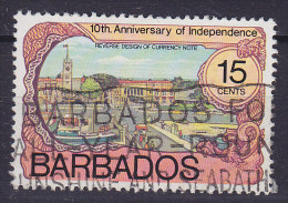 Barbados 1976 Mi. 414 A     15 C 10th Anniversary Of Independence Banknote Design - Barbados (1966-...)