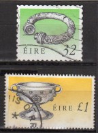 Lot 2 Timbres  -n° 710-782- Oblitéré  -  - IRLANDE - Collections, Lots & Séries