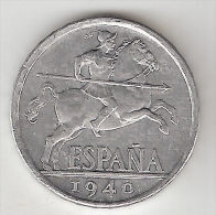 *spain 10 Centimos 1940  Plus !!!!  Km  766   Xf   !!!!! Look !!!! - Sonstige & Ohne Zuordnung