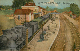 Saint André Le Gaz : La Gare , Train - Saint-André-le-Gaz