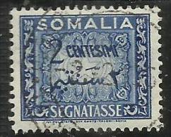 SOMALIA AFIS 1950 SEGNATASSE TAXES POSTAGE DUE TASSE CENT. 2c USATO USED - Somalia (AFIS)