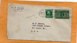 Cuba 1934 Cover Mailed To USA - Briefe U. Dokumente