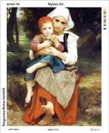 New Tapestry, Gobelin, Picture, Print, Bouguereau, Breton Sisters - Autres & Non Classés