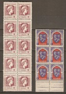 ALGERIE   -   1944 / 47.    .Y&T N° 210 **  Bloc De 10  &  N° 264** En Bloc De 6. - Unused Stamps