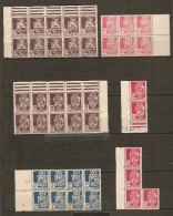 ALGERIE   -   L O T  De  Timbres Neufs (*) En Paires Ou Blocs.  Armoiries - Collections, Lots & Séries