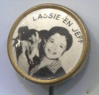 LASSIE EN JEFF - Film, Movie, Old Pin, Badge - Cinéma