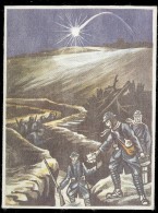 IMAGE SUR SOIE AUTOCOLLANTE  Tableau GUERRE 1914-18 MILITAIRES POILUS - Fantasie Vignetten