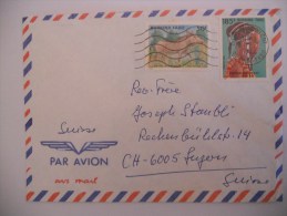 Burkina Faso Lettre De Ouagadougou 1989 Pour La Suisse - Burkina Faso (1984-...)