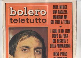 RA#43#08 RIVISTA BOLERO TELETUTTO Aprile 1971/ADRIANO CELENTANO/SYLVIA KOSCINA/UGO TOGNAZZI/IRENE PAPAS/FOTOROMANZI - Televisión