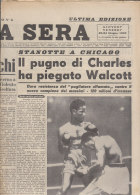 RA#43#26 Giornale STAMPA SERA Giugno 1949/PUGILATO : CHARLES - WALCOTT A CHICAGO - Other & Unclassified