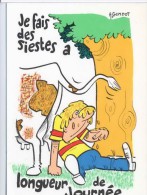 Illustrateur Gondot Humour Vache Bouse Arbre Sieste - Gondot