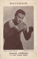 SPORTS - BOXE - Carte Souvenir De MARCEL CERDAN - Pugilato