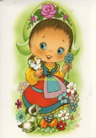 CPSM ENFANT ILLUSTRATEUR ** SEMI MODERN ARTIST SIGNED CHILDREN CARD **  EDIT.  PAGSA COLLECTION PERLA - Dessins D'enfants