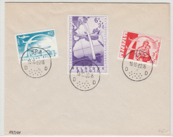 BELGIUM USED COVER 19/10/1960 COB 1147/49 SPA PONT AERIEN SABENA - Lettres & Documents