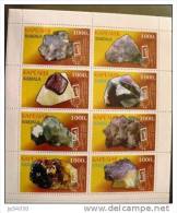 RUSSIE-URSS, Feuillet Mineraux 8 Valeurs Dentelés (emis En 1997) Pour L´exposition ASIA 97. ** MNH - Minéraux