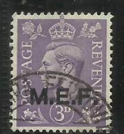 COLONIE OCCUPAZIONI STRANIERE MEF 1943 - 1947 M.E.F. 3 P USED - Britse Bezetting MEF