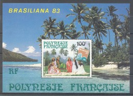 French Polynesia - 1983 BRASILIANA '83 Block MNH__(TH-6905) - Blocs-feuillets