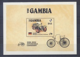 Gambia - 1986 100 Years Automotive Block (2) MNH__(TH-98) - Gambia (1965-...)