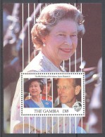 Gambia - 1991 Queen Elizabeth II Block MNH__(TH-11920) - Gambie (1965-...)