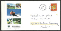 ANDORRA- CORREO FRANCES CARTA CIRCULADA  SOBRE PRET A PORTER  (N.P-1.C.07.14) - Storia Postale