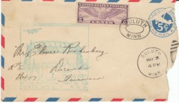 Air Mail First Flight Northwest Airways Duluth Arrowhead Country Minnesota, C12 & UC2,  1930s Cover - 1921-40