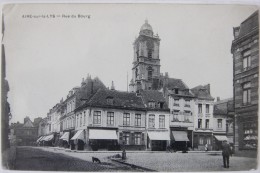 Aire-sur-la-Lys (62 Pas-de-Calais), Rue Du Bourg, Carte Postale Ancienne. - Aire Sur La Lys