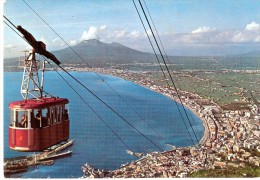 Italia 1973. Cartolina Di  CASTELLAMMARE DI STABIA - Panorama E Funivia Monte Faito. - Castellammare Di Stabia
