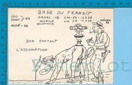 Sexy QSL L'Assomption Quebec Canada Base Du Transit ( XM-52.., CB Radio ) Recto/verso - CB-Funk