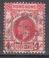 Hong Kong    Scott No.    133    Used    Year  1921    Wmk 4 - Oblitérés