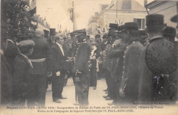 LOIR ET CHER  41  NOYERS  INAUGURATION DU BUREAU DE POSTE PAR M.BONCOUR,MINISTRE DU TRAVAIL  REVUE DES POMPIERS - Noyers Sur Cher