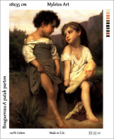 New Tapestry, Gobelin, Picture, Print, Bouguereau, At The Riverside, Children - Autres & Non Classés