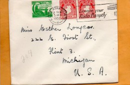 Ireland 1952 Cover Mailed To USA - Covers & Documents