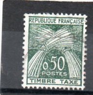 FRANCE    50 C    1960     Y&T: 93  Taxe     Oblitéré - 1960-.... Gebraucht