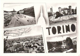 ANN. TARGHETTA UNA FIABA ....SU CARTOLINA VEDUTE DI TORINO - Mehransichten, Panoramakarten