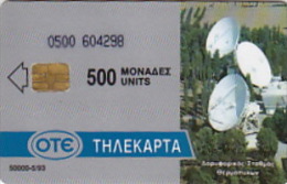 Telefonkarte Griechenland  Chip OTE   Nr.18  1993  0500  Aufl. 50.000 St. Geb. Kartennummer  604298 - Griechenland