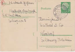 Bund Heuss P 31 PSt I Stempel Schallodenbach ü Kaiserslautern 1957 - Cartes Postales - Oblitérées