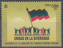 2012.70 CUBA MNH 2012. CENTENARIO DE LA FUNDACION DEL CONGRESO AFRICANO. - Neufs