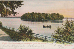 Eutin. Blick Vom Grossherzogl.  Schlossgarten Auf Den See Mit Insel. - Eutin