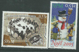 St Pierre Et Miquelon N° 858 / 59  XX  Les 2 Valeurs Sans Charnière,TB - Used Stamps