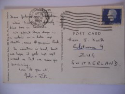 Canada Carte De Scarborough 1964 Pour Zug - Lettres & Documents